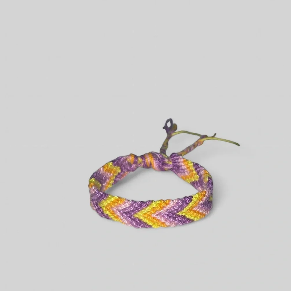 🔸 Prairie Chevron Handwoven Friendship Bracelet - Picture 2 of 6